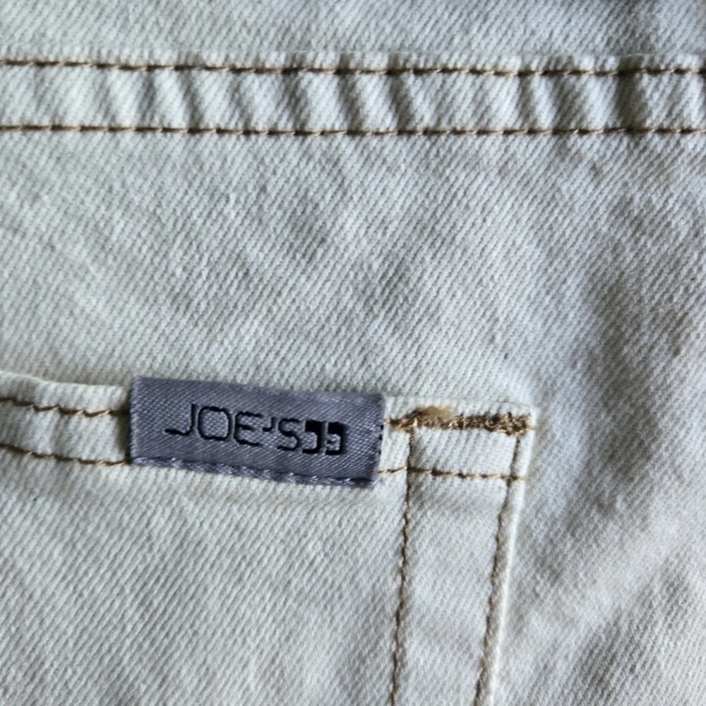 Joe’s Jeans High Rise Vintage Easy Shorts Plus Size 32 Cream Denim NWT 90s Retro - Picture 7 of 10